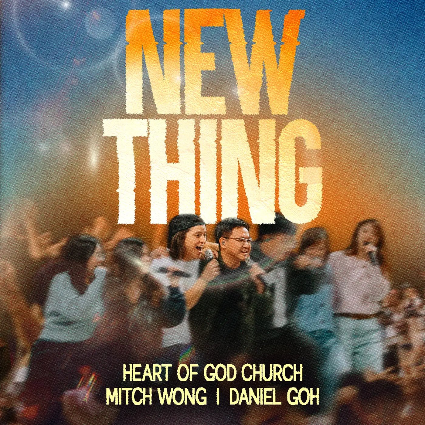 Mitch Wong and Daniel Goh leading worship for 'New Thing' at Heart of God Church Singapore.