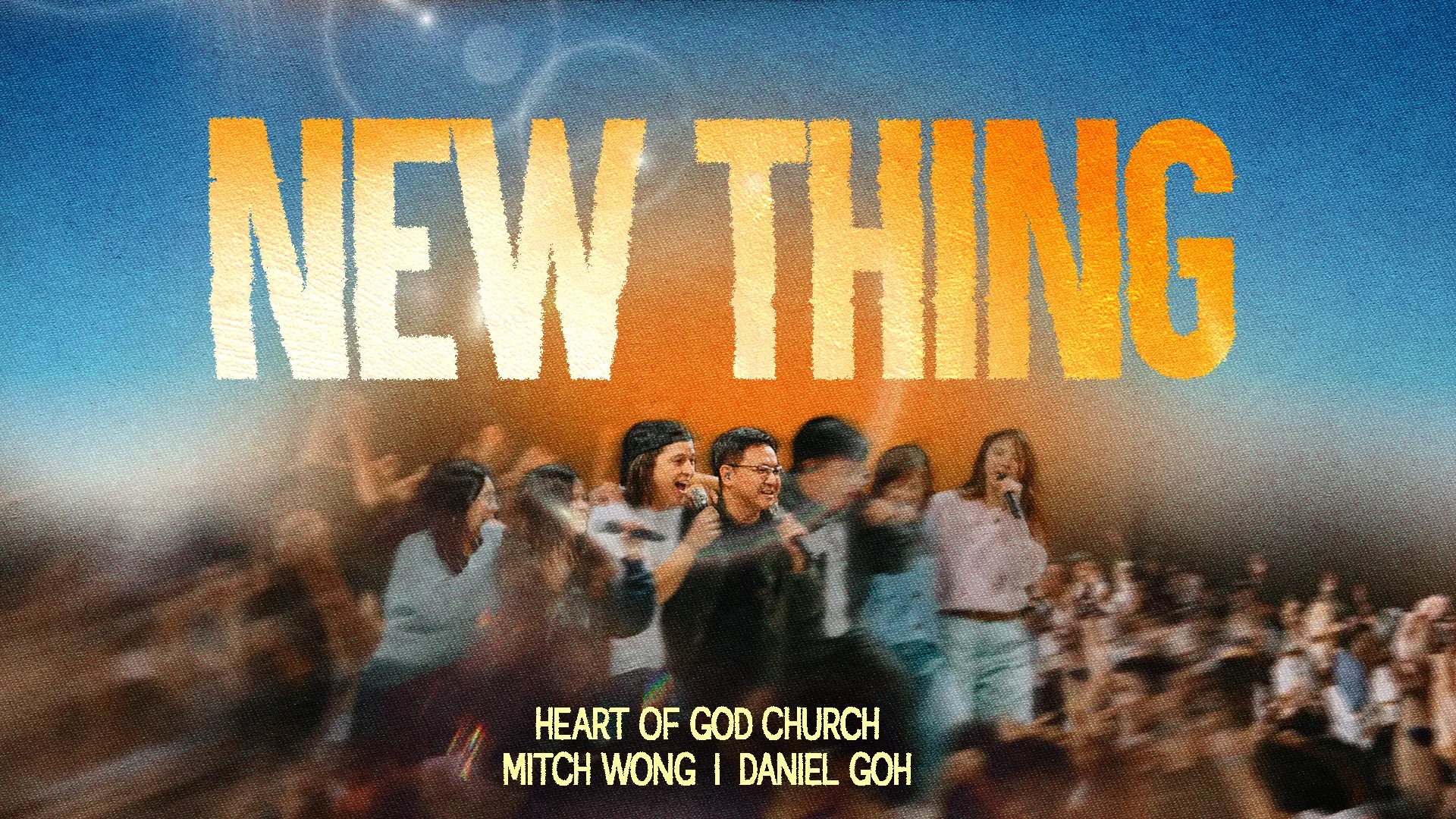 Mitch Wong and Daniel Goh leading worship for 'New Thing' at Heart of God Church Singapore.
